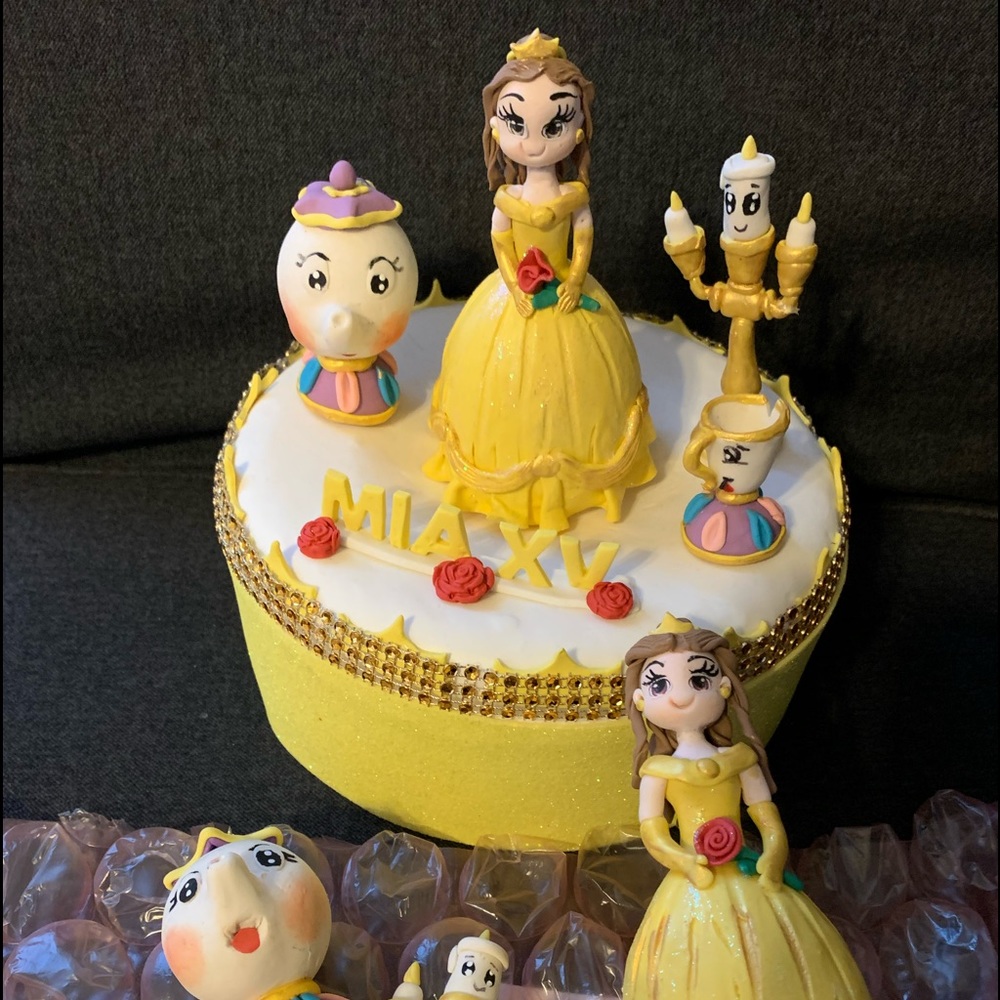 Belle Cake topper hand made